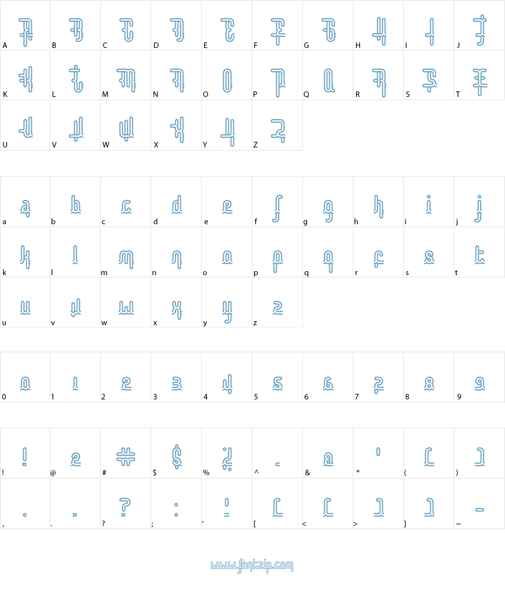 Disco Everyday Value Font Character